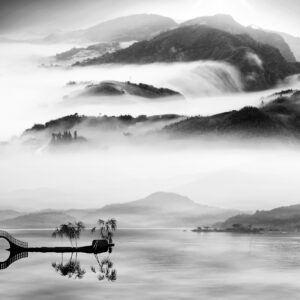 Монохромен пейзаж от Азия