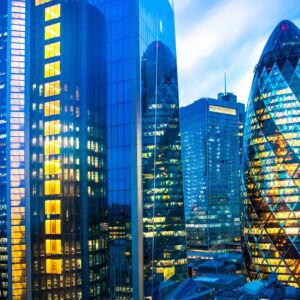 Небостъргачи и Gherkin в Лондон Сити