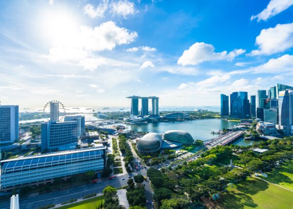 Сингапур с Marina Bay Sands и панорама на града
