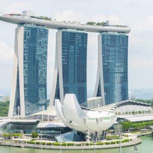 Сингапур Marina Bay Sands, иконичен архитектурен комплекс