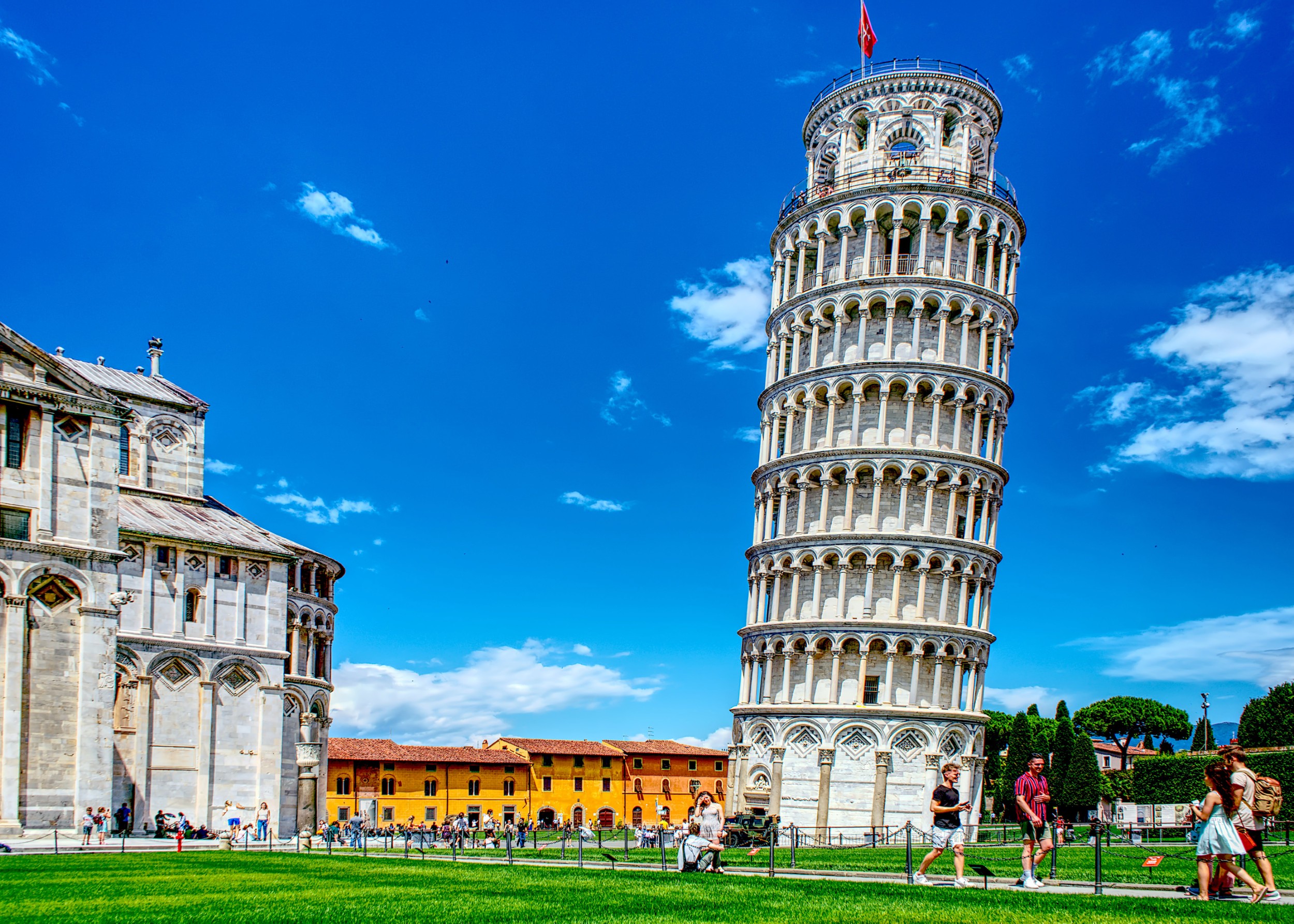 Leaning Tower Pisa Italy архитектурна фотография