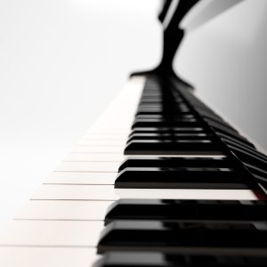 Пиано клавиши в перспектива