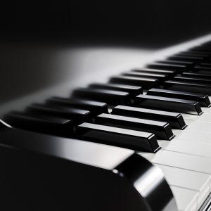 Пиано клавиши в близък план