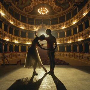 Балетисти на театрална сцена